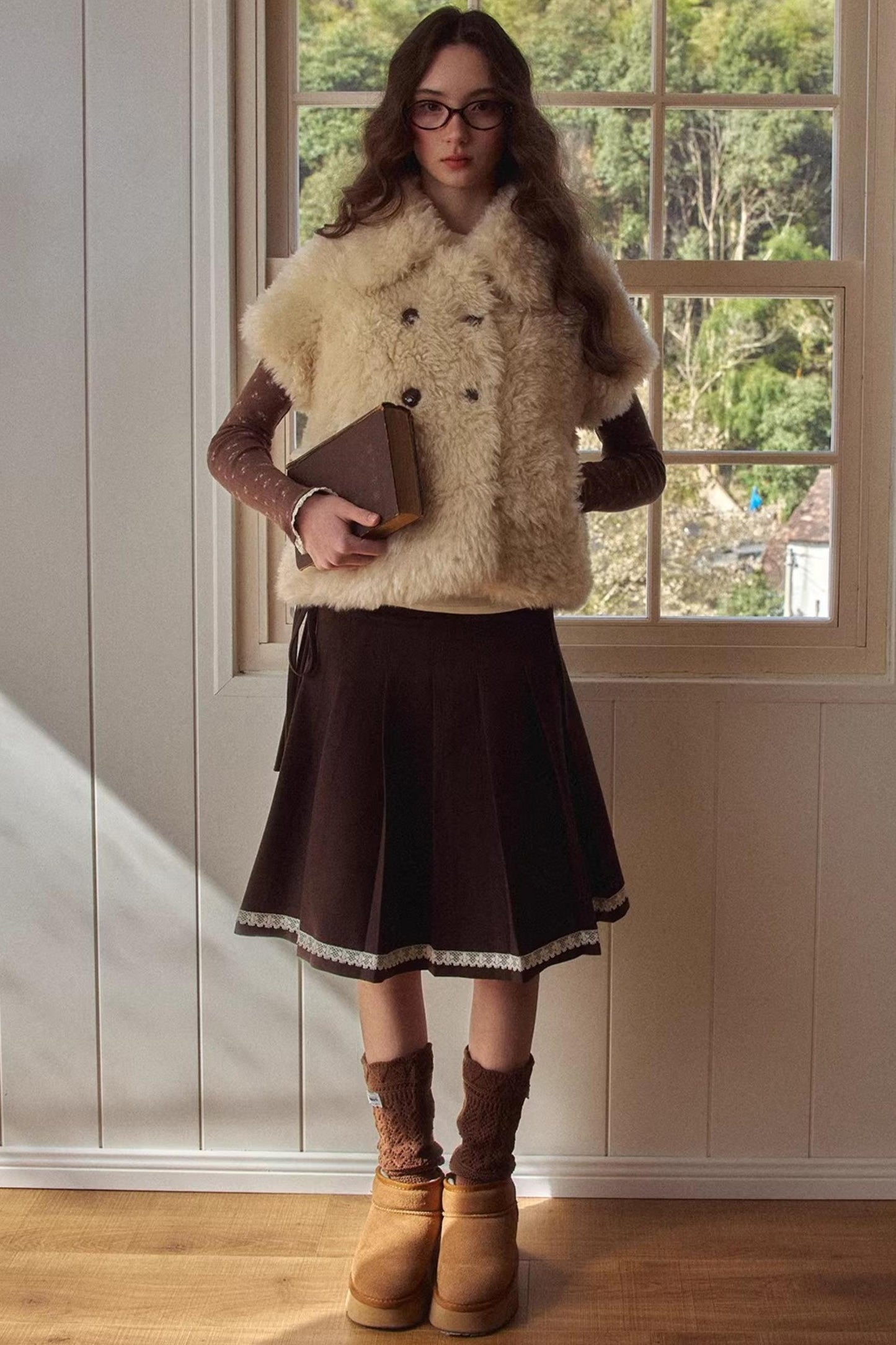 Baby Doll Collar Fur Jacket