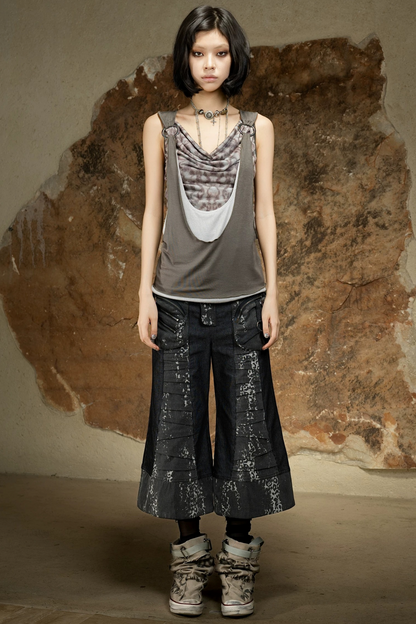 Asymmetrical Retro Vest