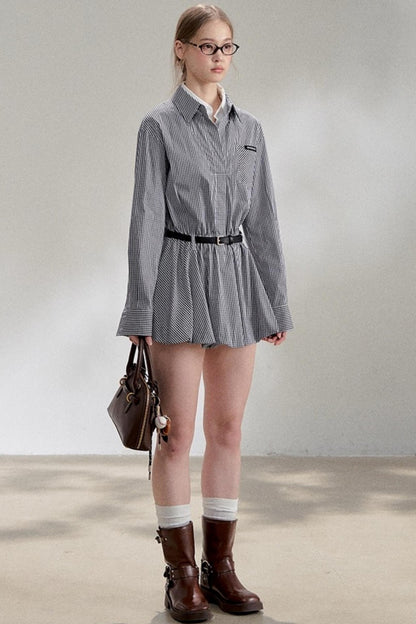 Sweater Shawl Plaid Shirt Dress