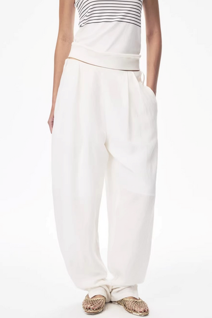 Tencel Ramie Carrot Pants