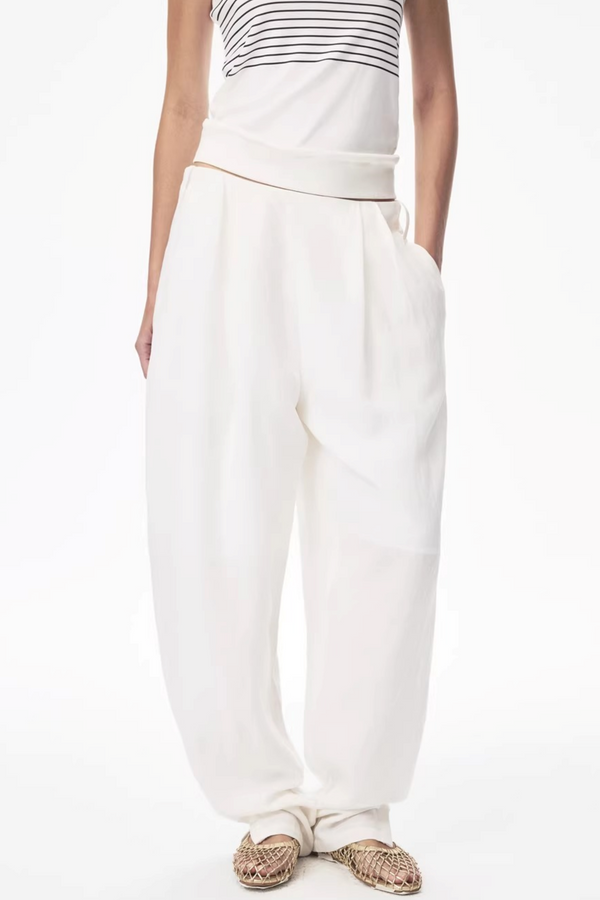 Tencel Ramie Carrot Pants