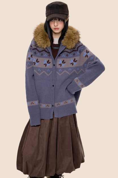 Fair Isle Sweater Jacket