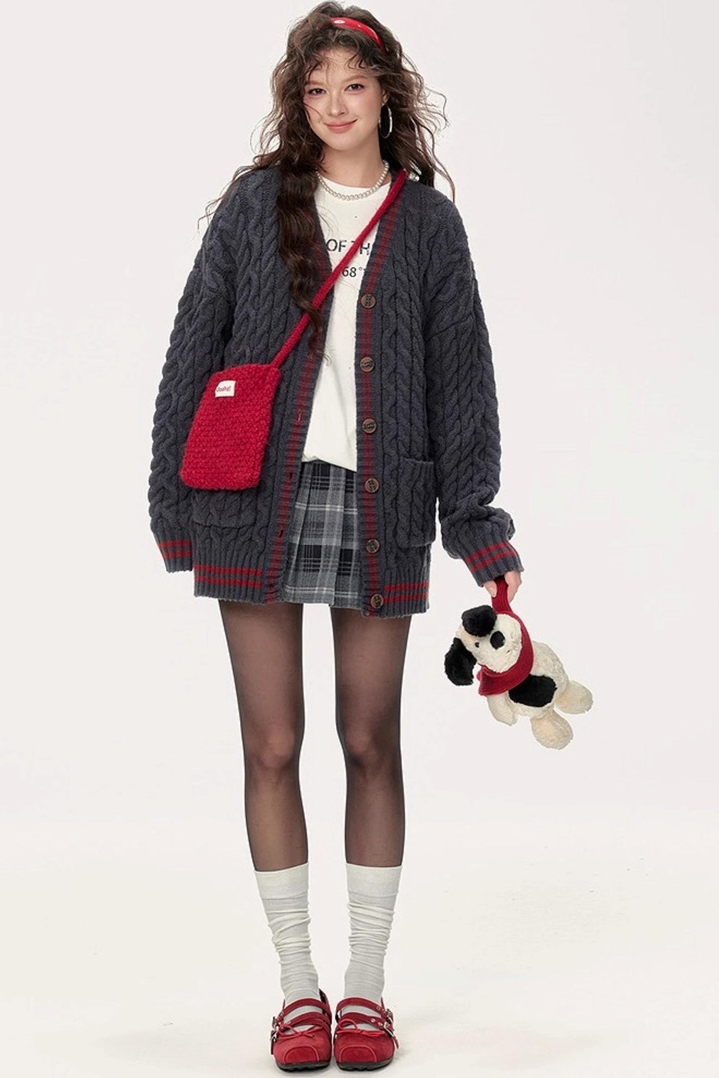 Japanese Knitted V-Neck Sweater