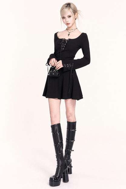 Romantic Lace Square Neck Dress