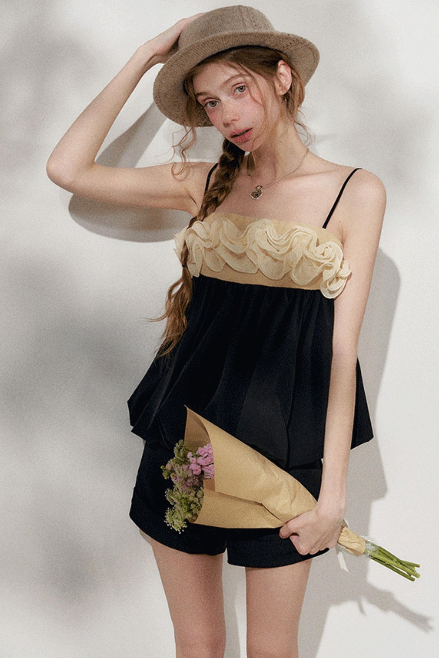 High-Waisted Black Shorts