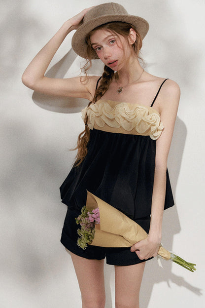 High-Waisted Black Shorts