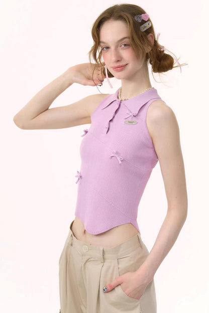 Chic Asymmetrical Polo Tank