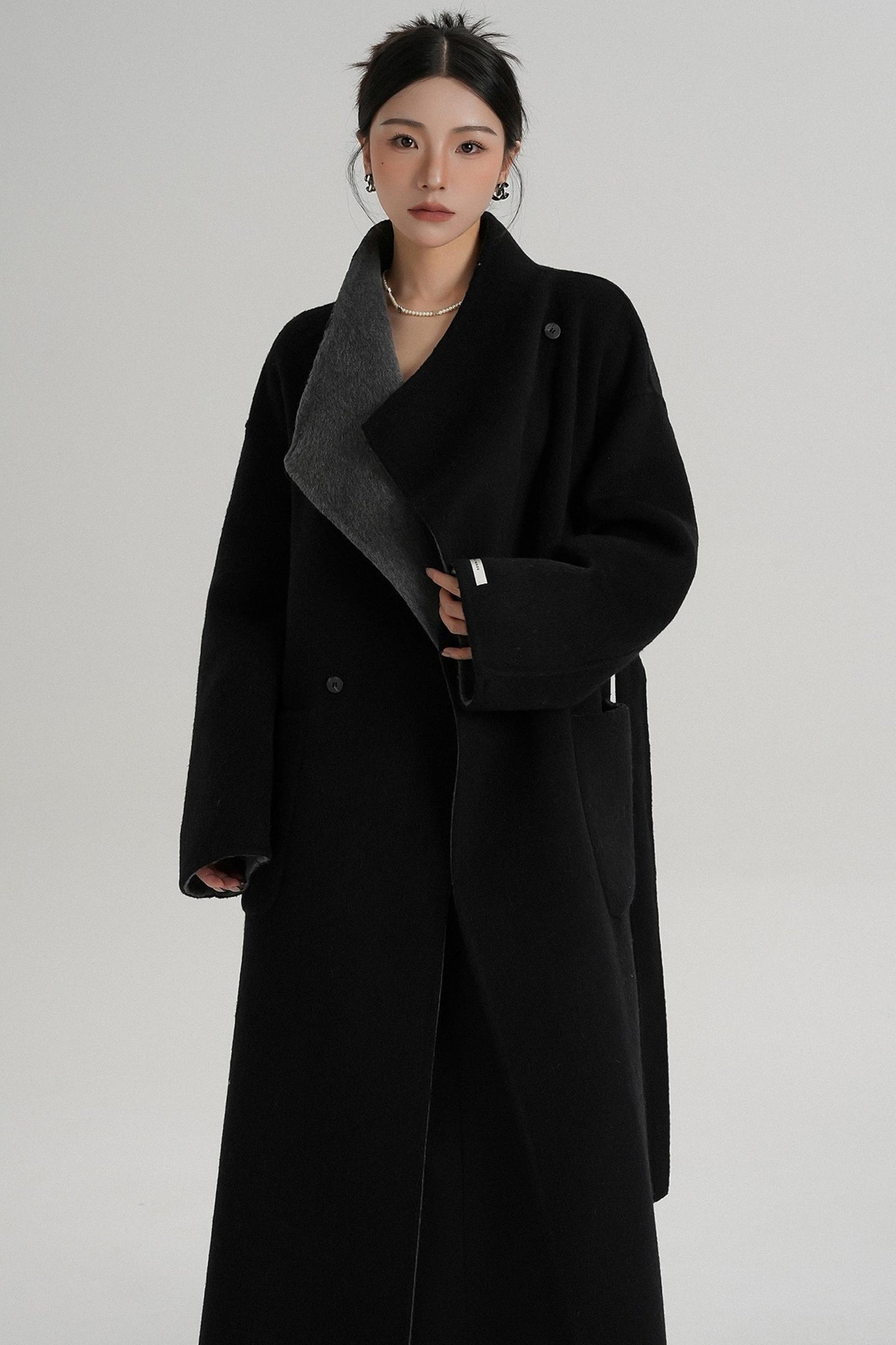 Stand-Up Wool Coat