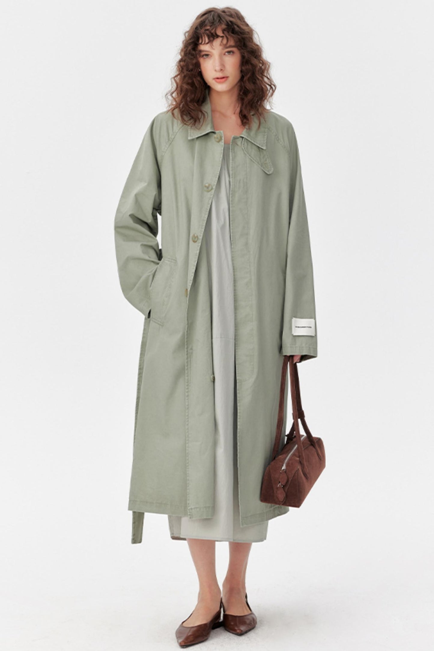 Petite Sleeveless Trench Dress Coat Set-Up