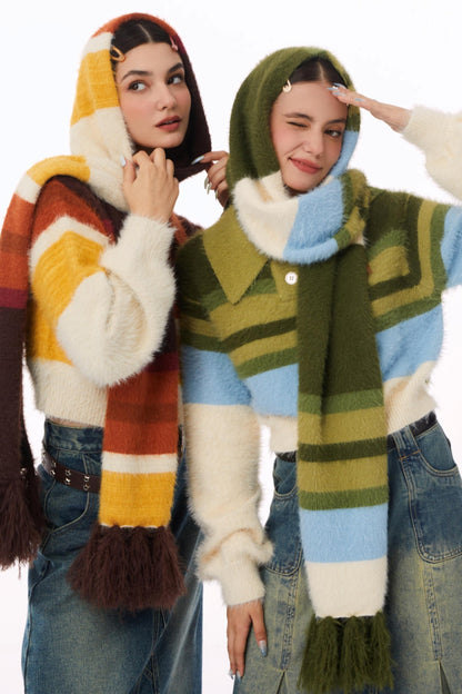 Lazy Retro Polo Neck Sweater