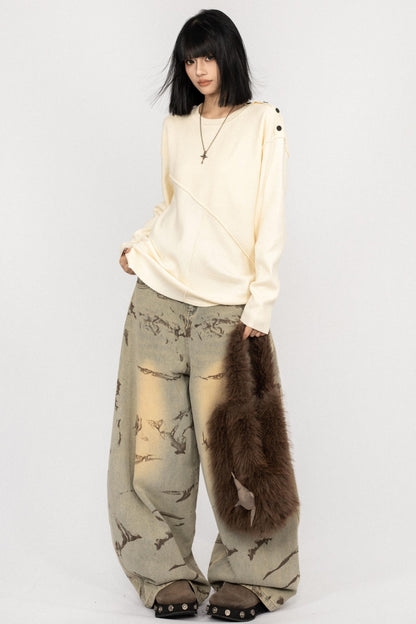 Retro Knitted Minimal Top