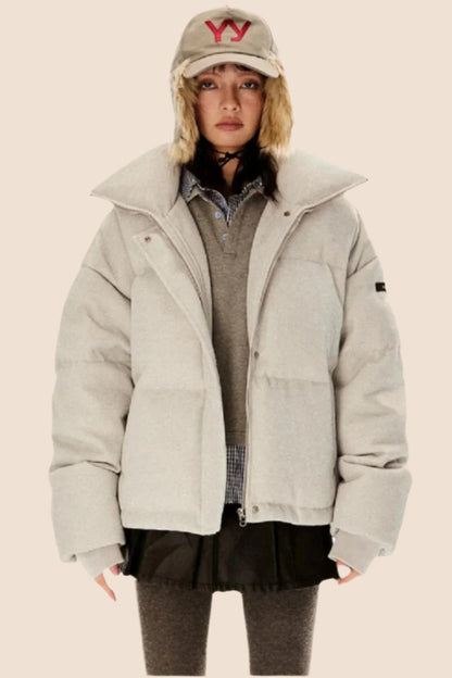 Winter White Duck Down Jacket