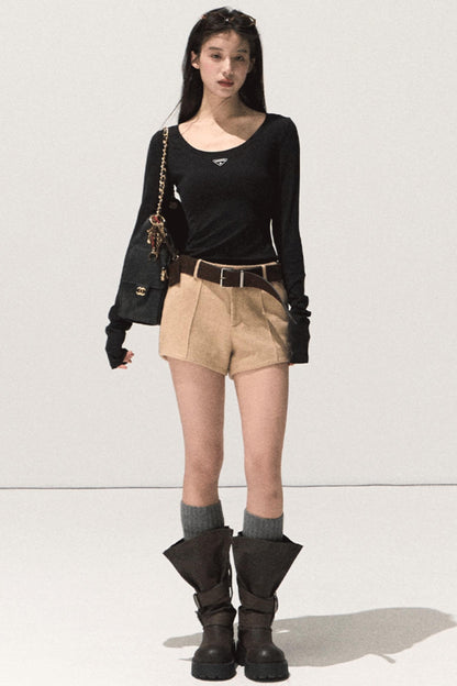 Skin Emotion Wool Knitted Top