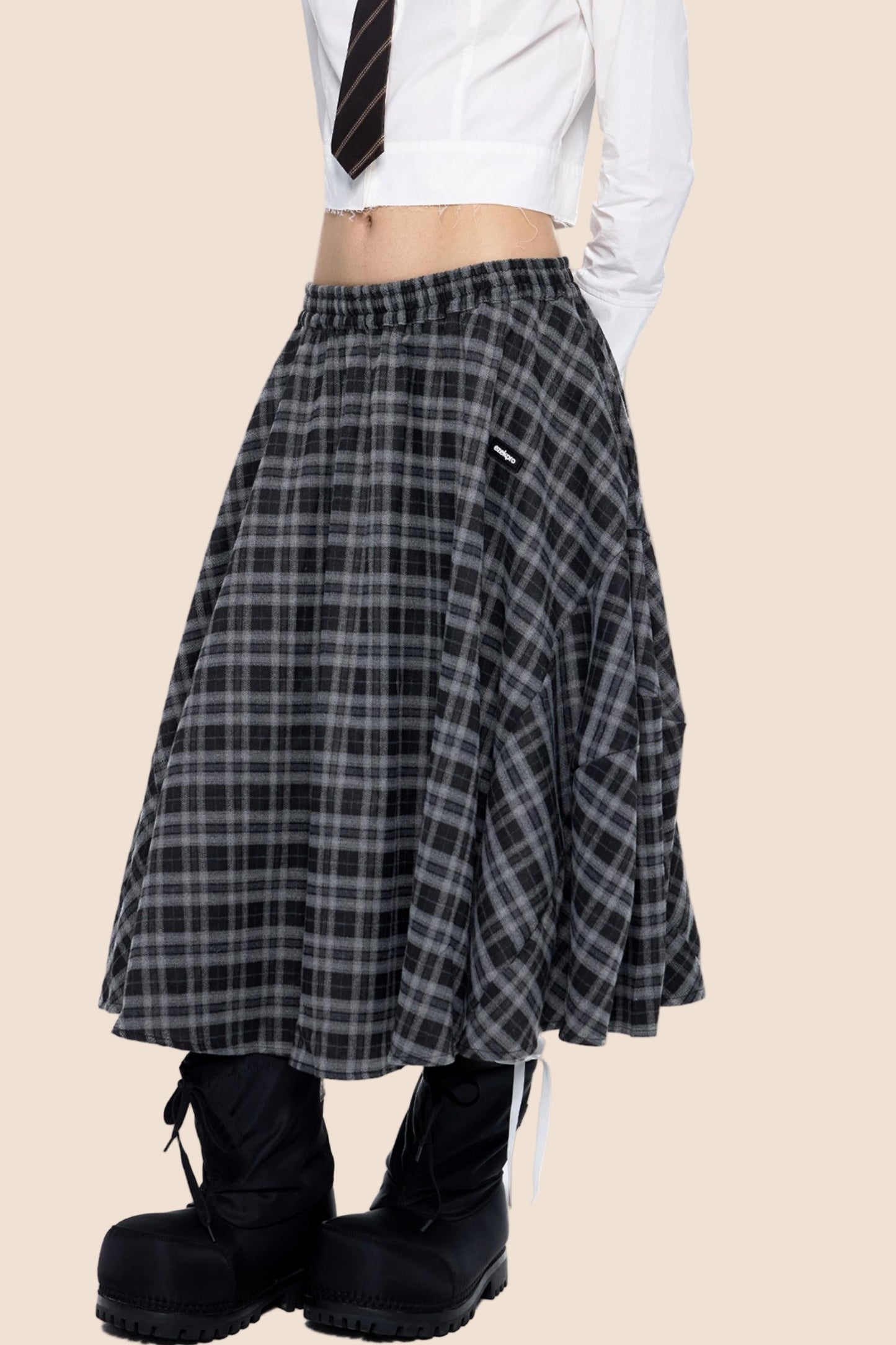 Retro Vintage Midi Skirt