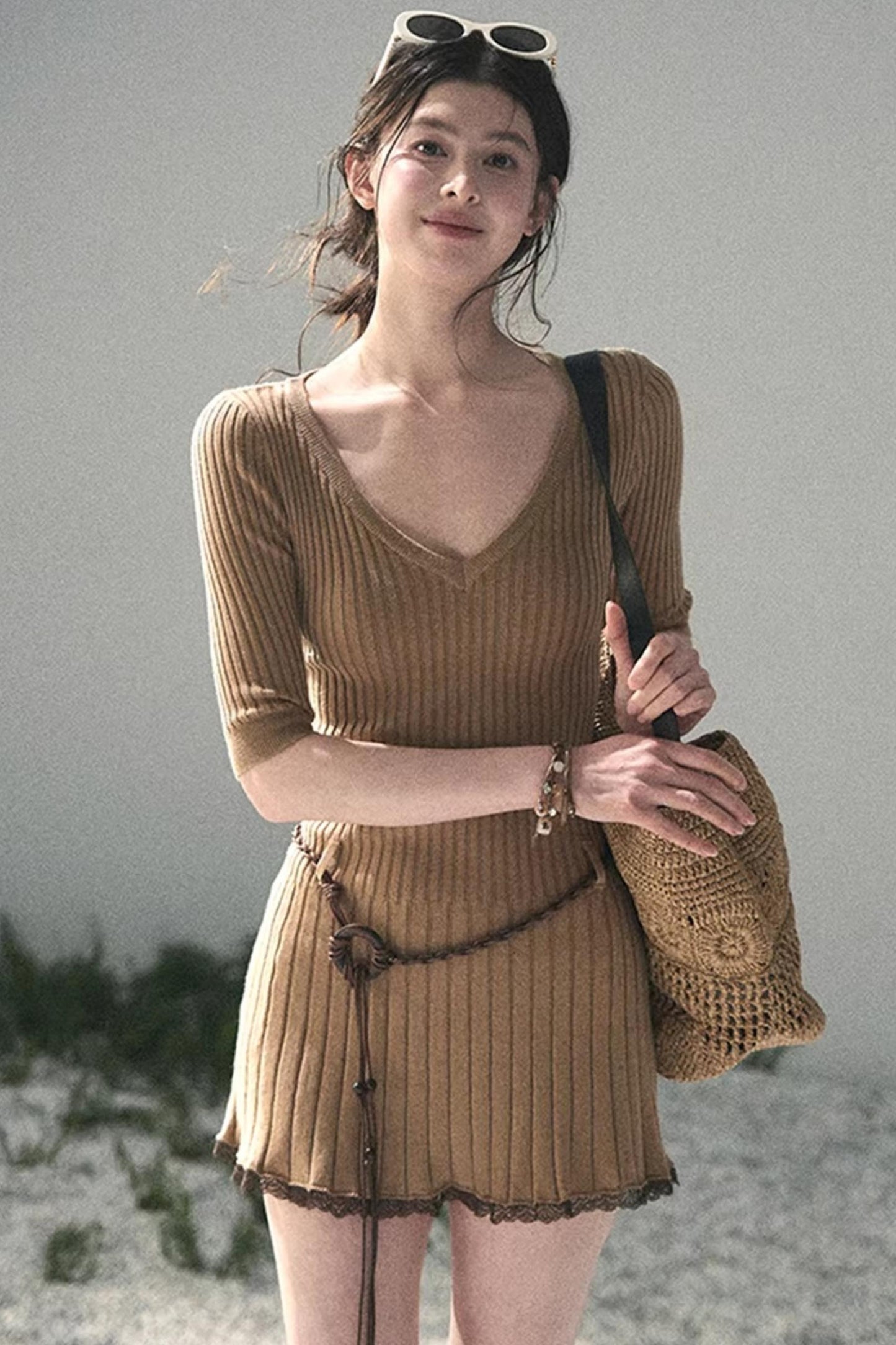 Amber Memories Knit Dress Set