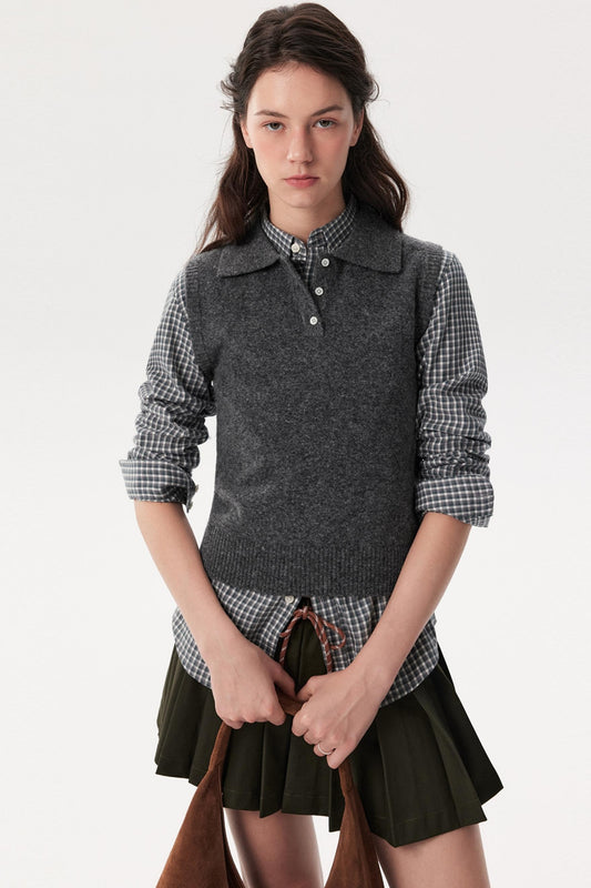 Old Money Wool Shirt & Vest Set-Up