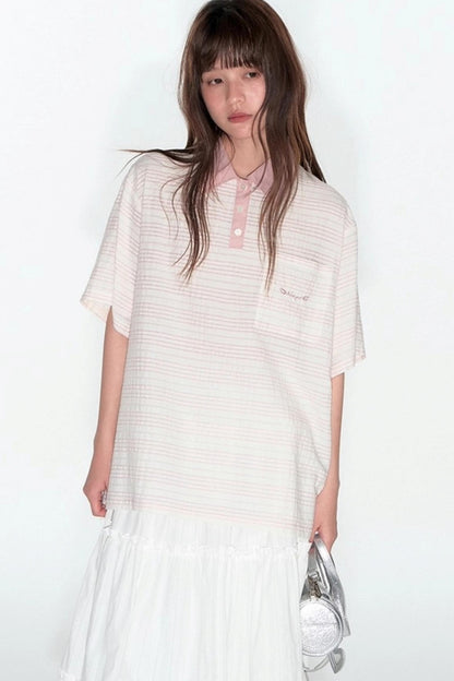 Summer Loose Polo Shirt