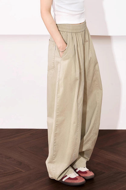Relaxed Wide-Leg Cotton Pants