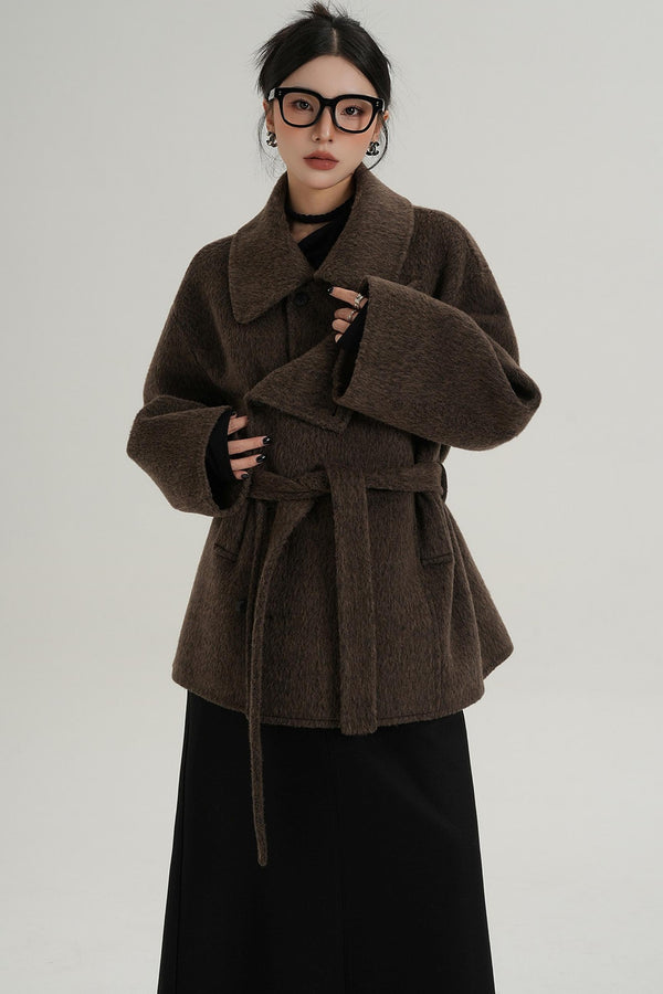 Coffee Woolen Jacket