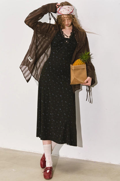 Floral Lace V-Neck Dress