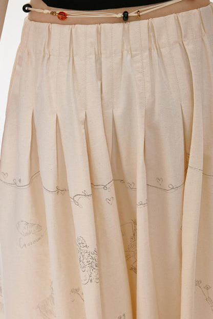 Summer Pleated Skirt