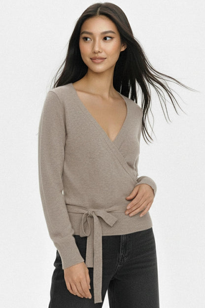 Retro Knit V-Neck Sweater