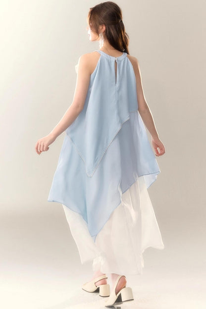 Blue Mermaid French Halterneck Resort Dress