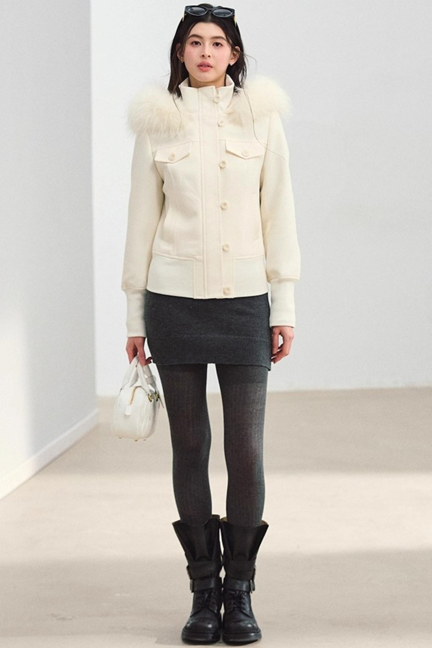 Gray Knitted Bodycon Dress