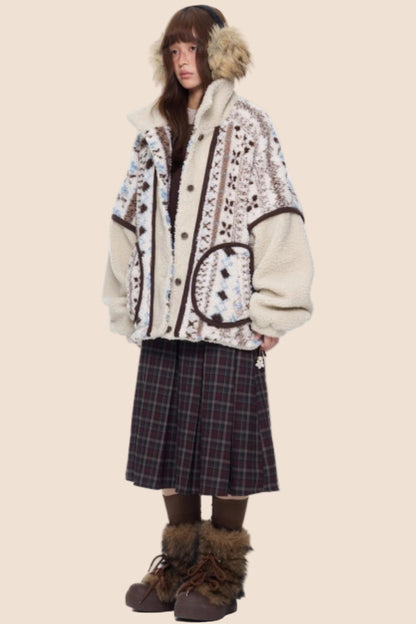 Ethnic Polar Fleece Jacket