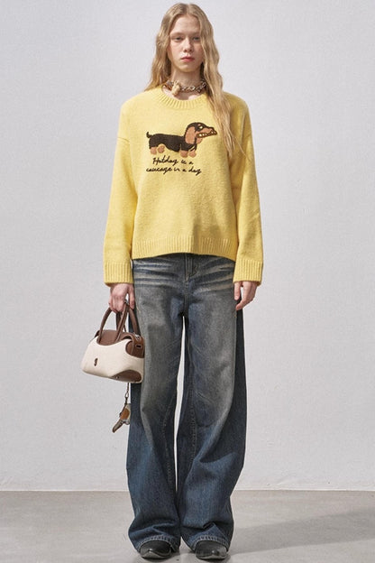 Dachshund Soft Knit Sweater