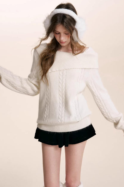 French Velvet A-Line Skirt