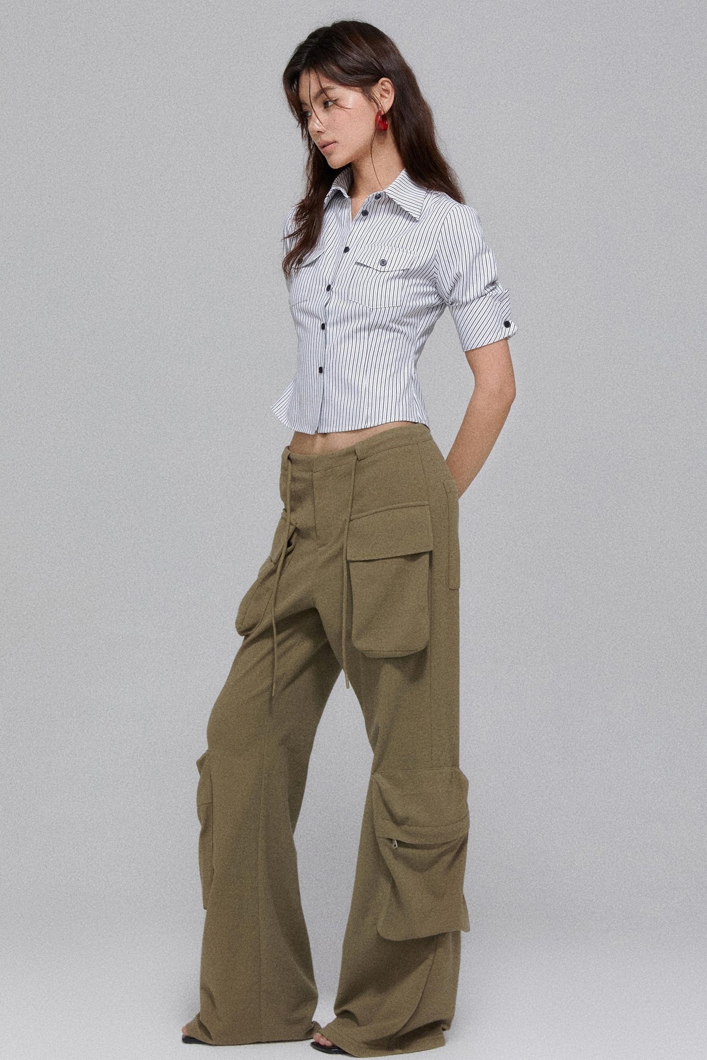 Retro Stripe Pocket Shirt