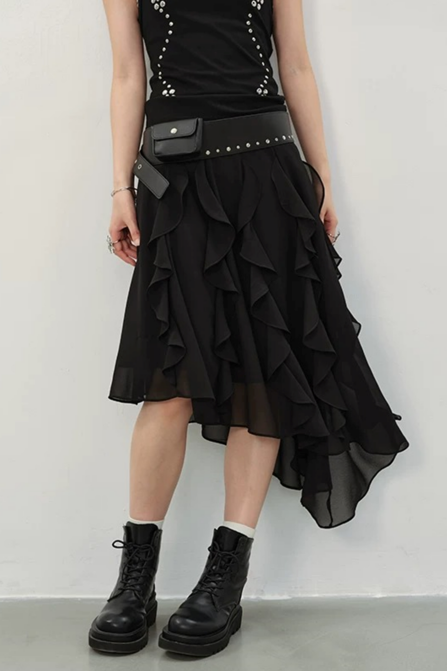 Parisian Shadows Chiffon Skirt