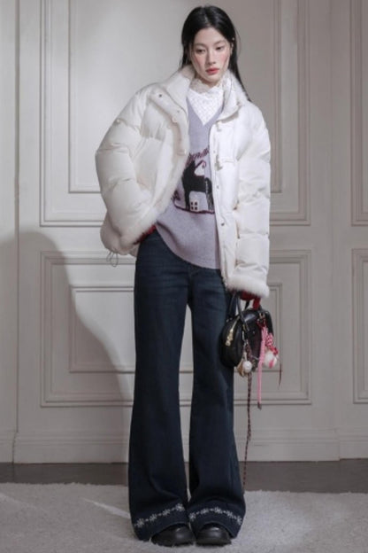 Snowy Night Wool Sweater