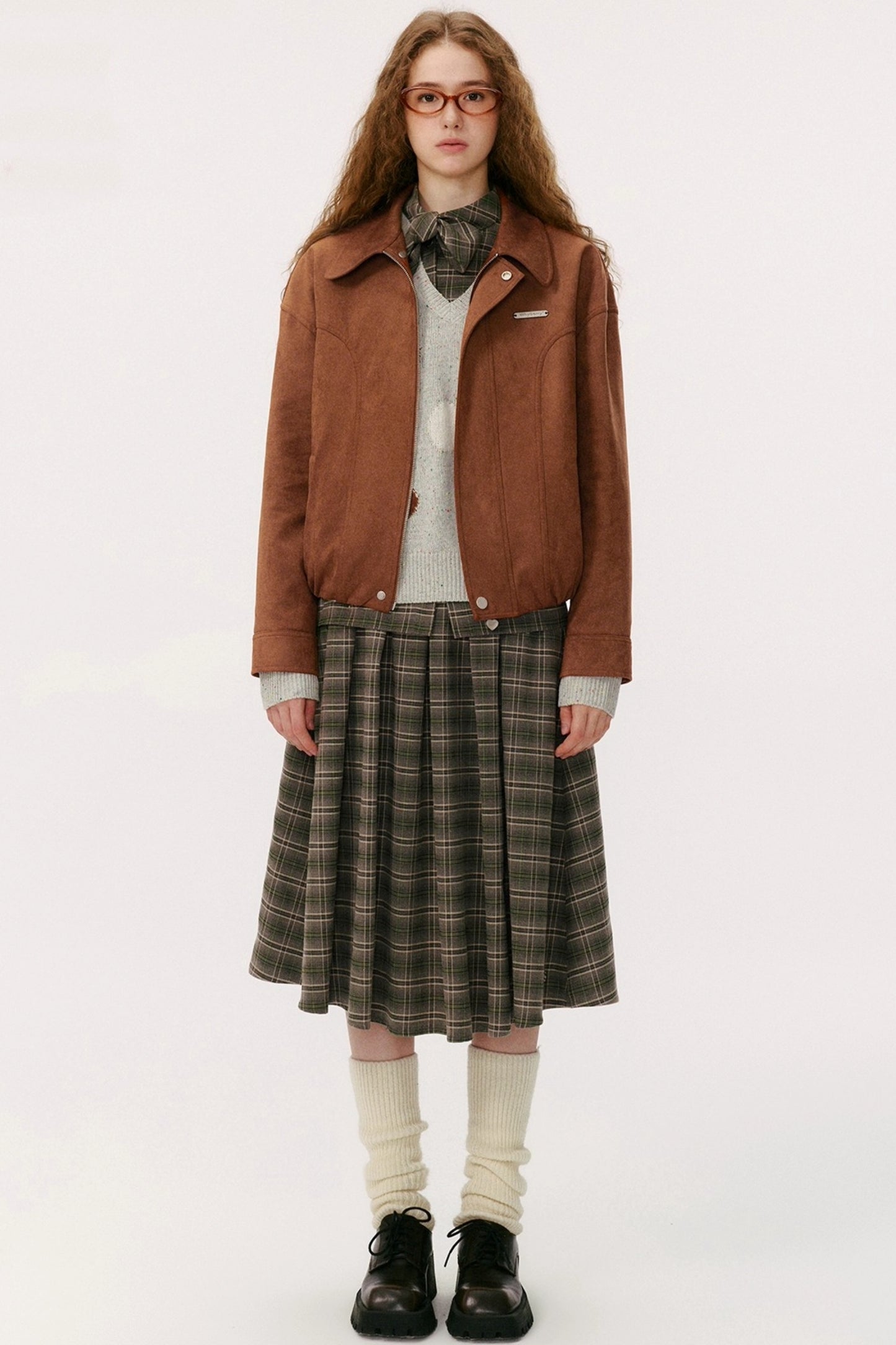 Lapel Suede Vintage Jacket