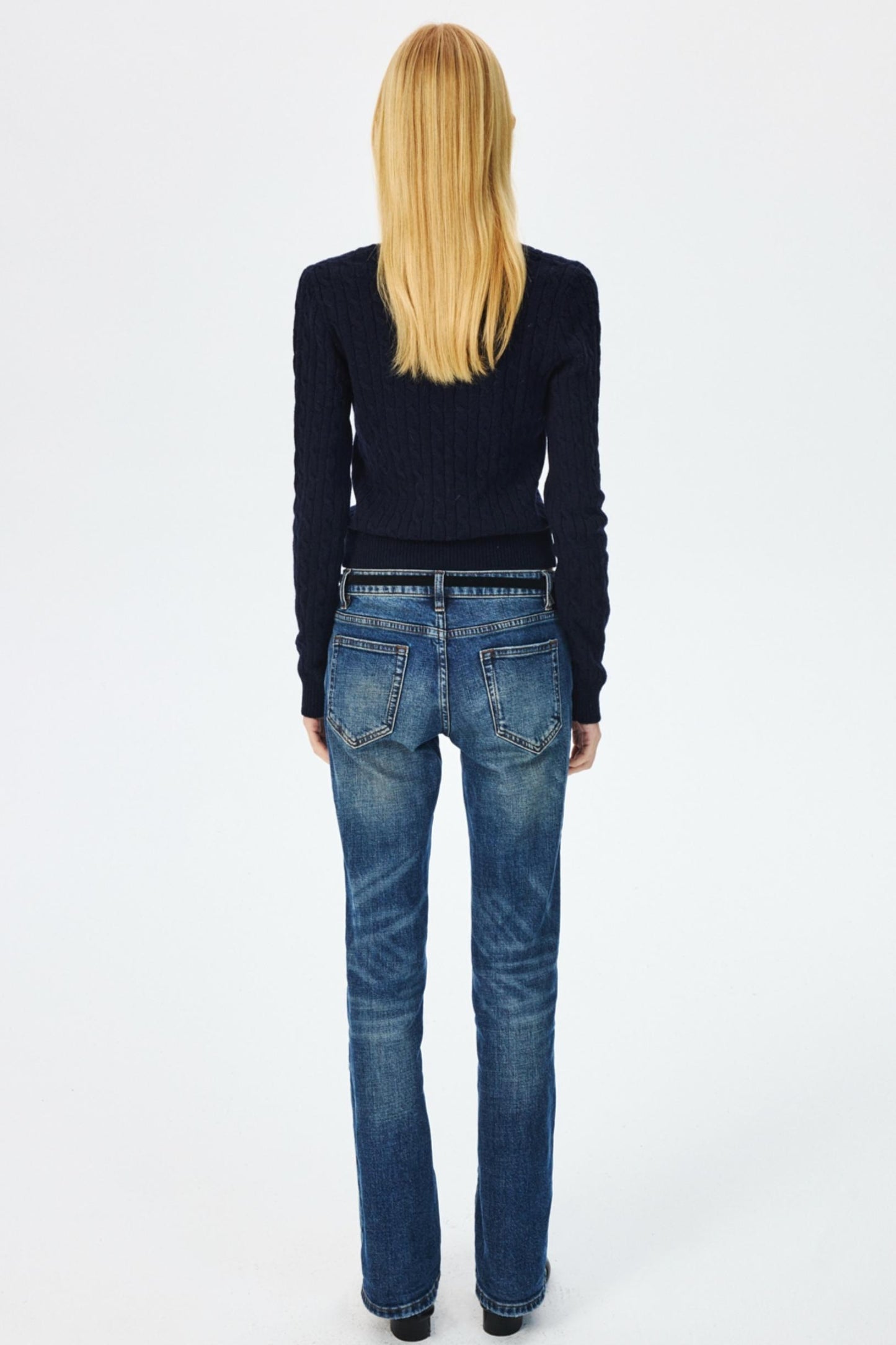 Wool Cropped Slim Fit Top