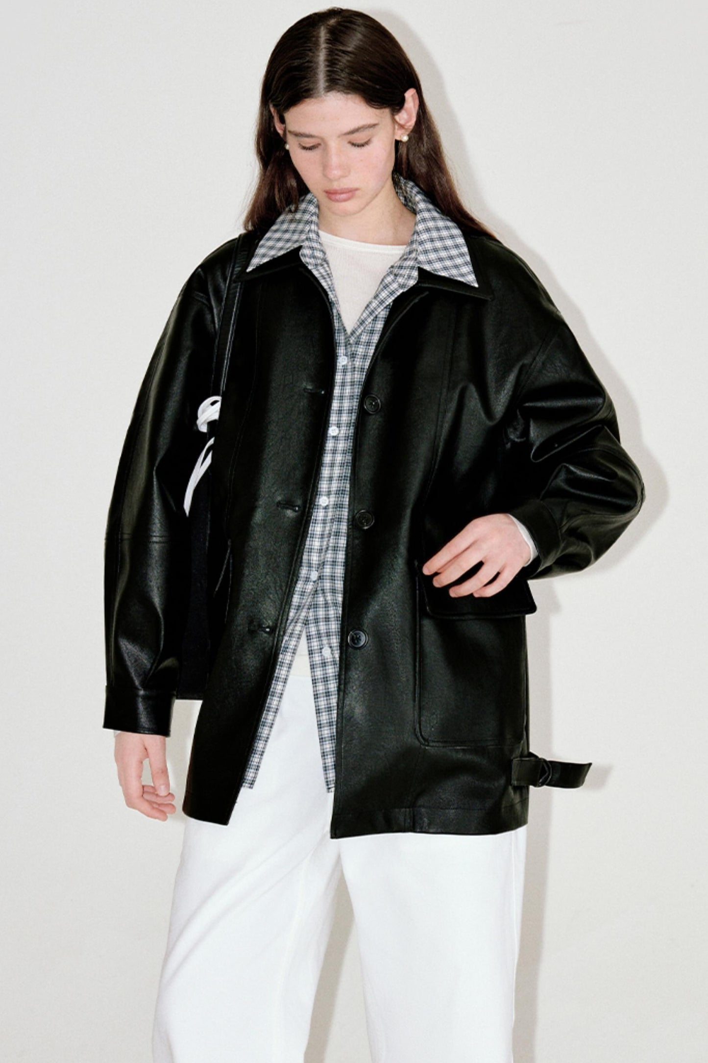 Versatile Retro Leather Jacket