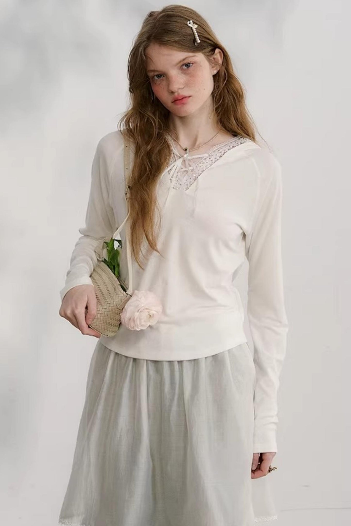 Morning Light Lace Knit Top