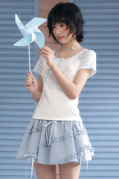 Striped Patchwork Tee