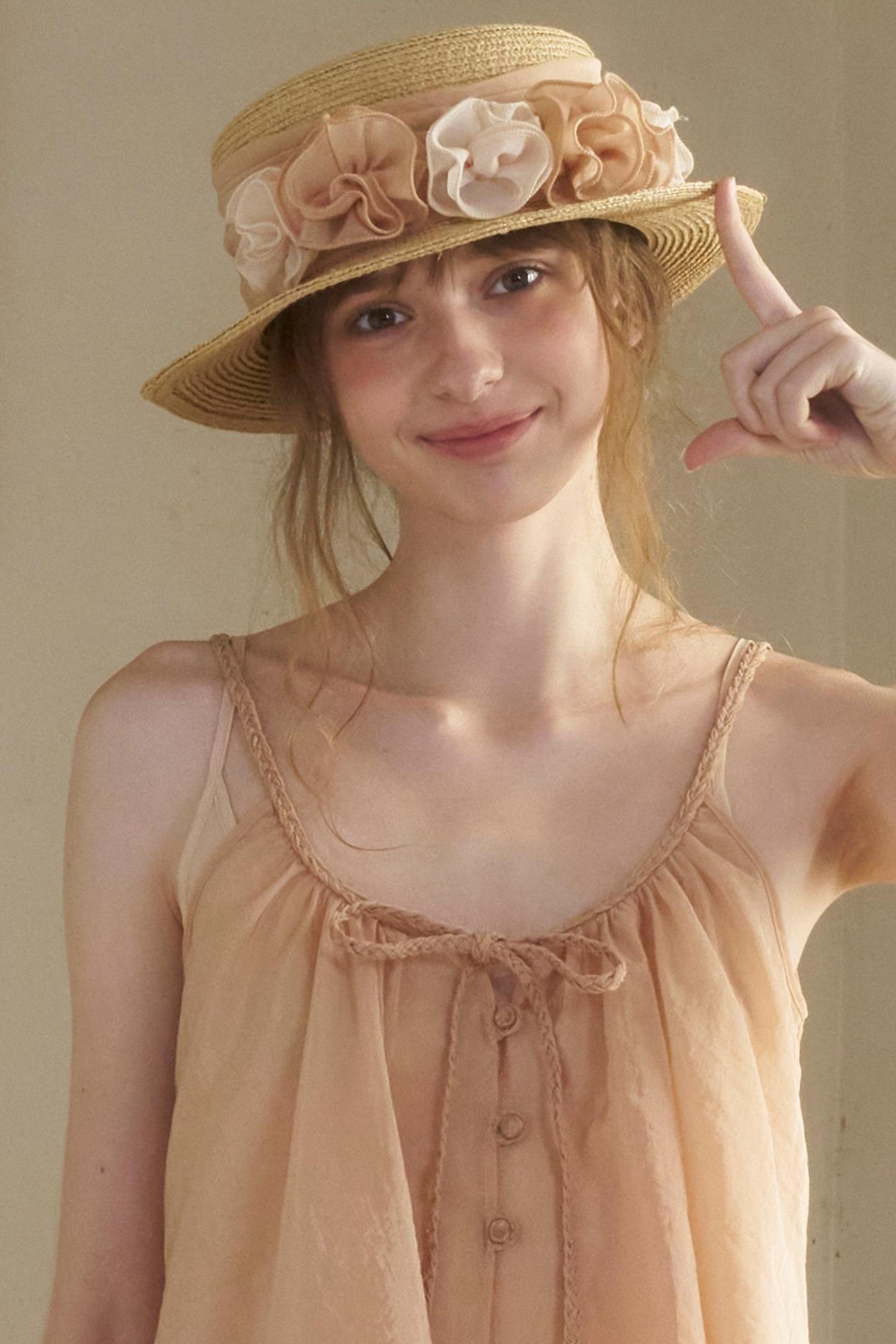 Vintage Flower Woven Raffia Sun Hat