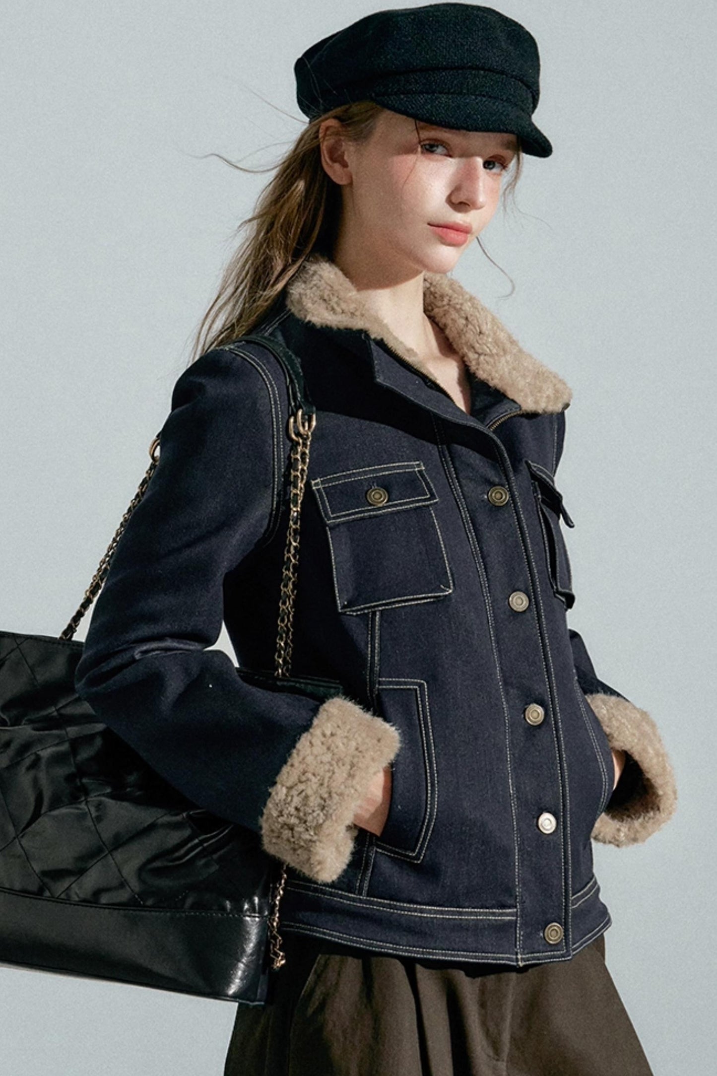 Empire Lapel Denim Jacket