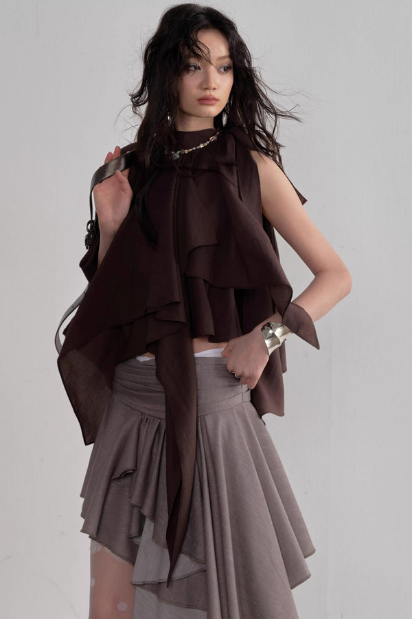 Asymmetrical Off-Shoulder Camisole