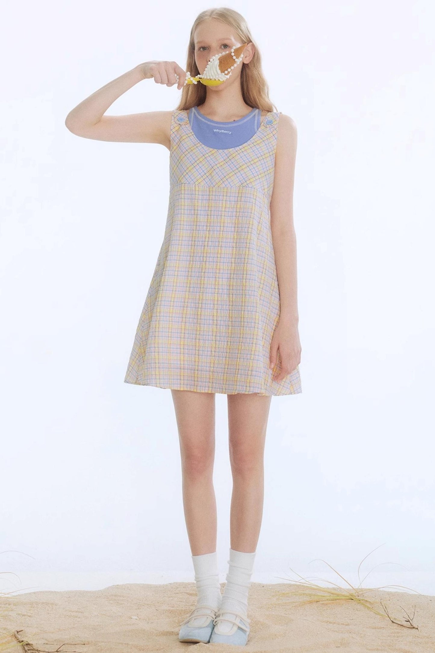 Tangerine Playful Clash Dress