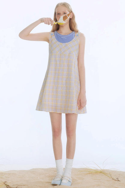 Tangerine Playful Clash Dress