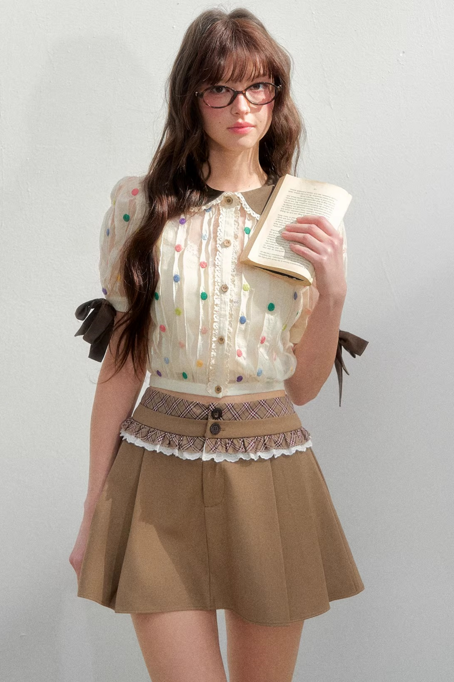 Retro Polka Dot Blouse