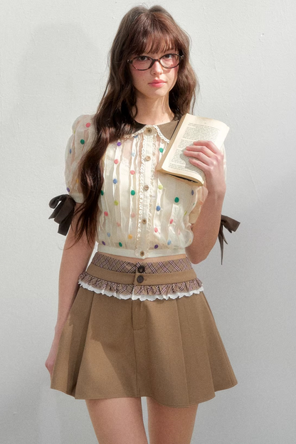 Retro Polka Dot Blouse