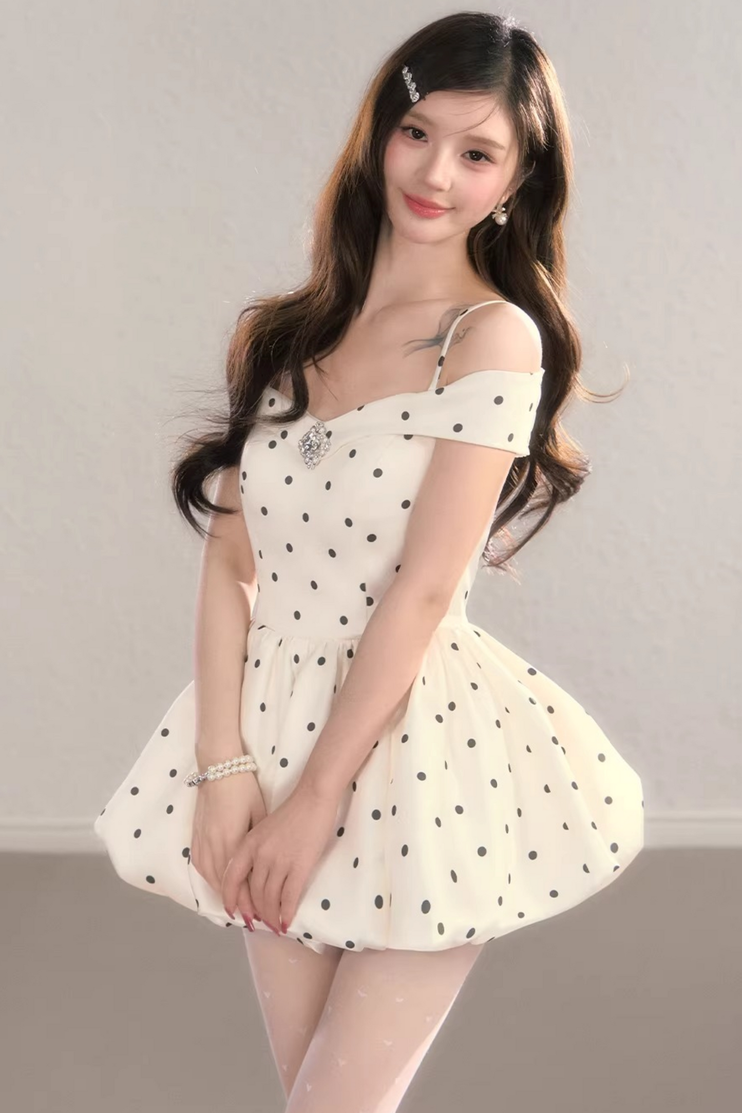 French Polka Dot Dress