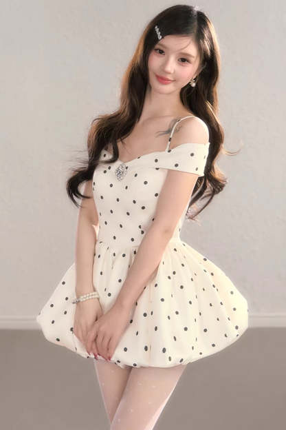 French Polka Dot Dress