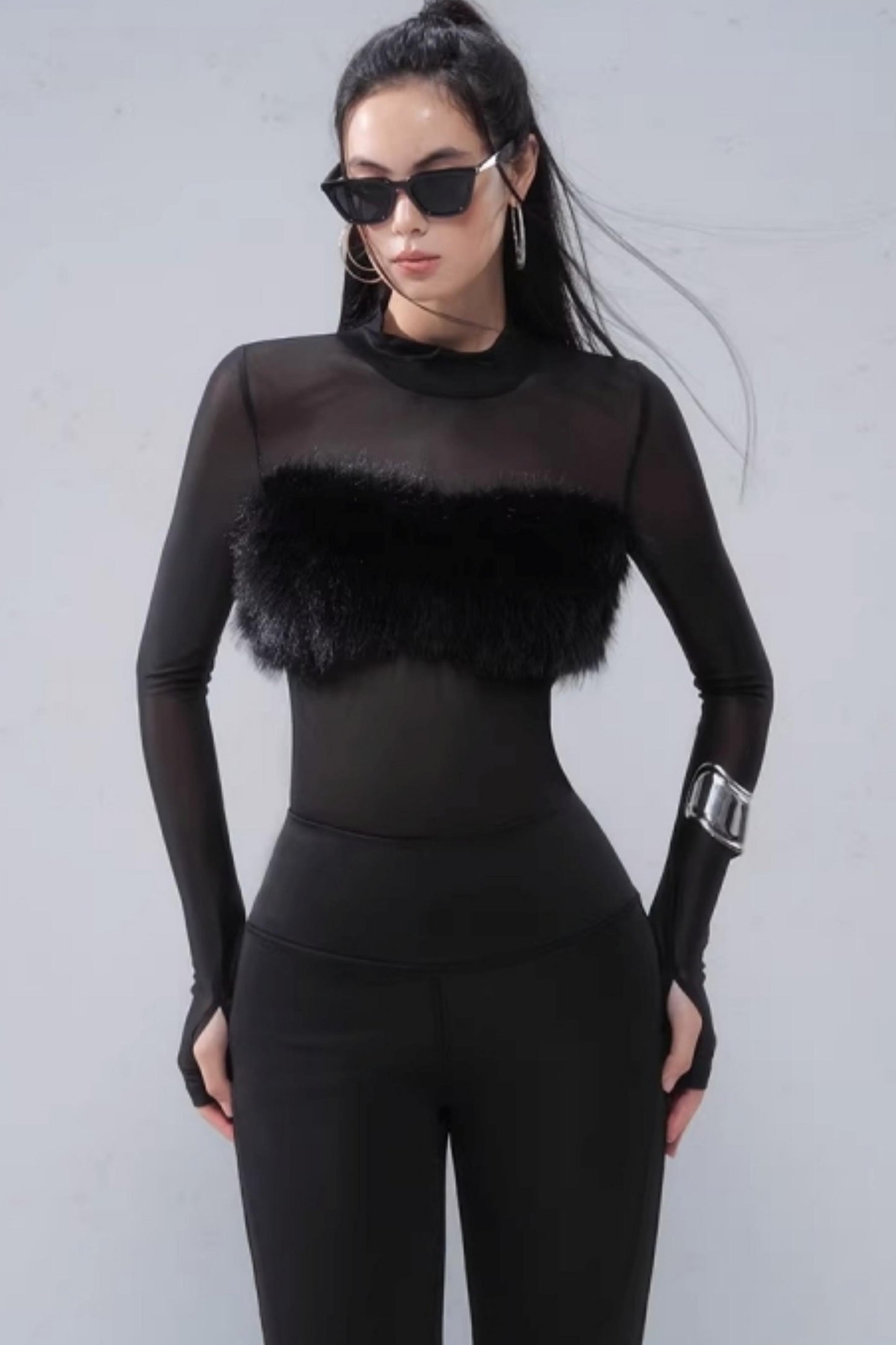 Limited Edition Mesh Patchwork Top