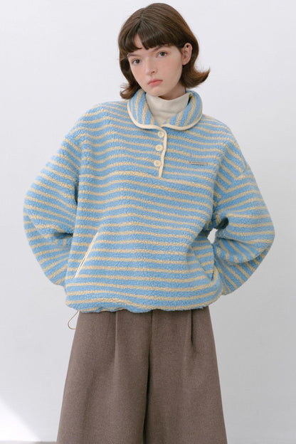 Sea Salt Striped Wool Sweater